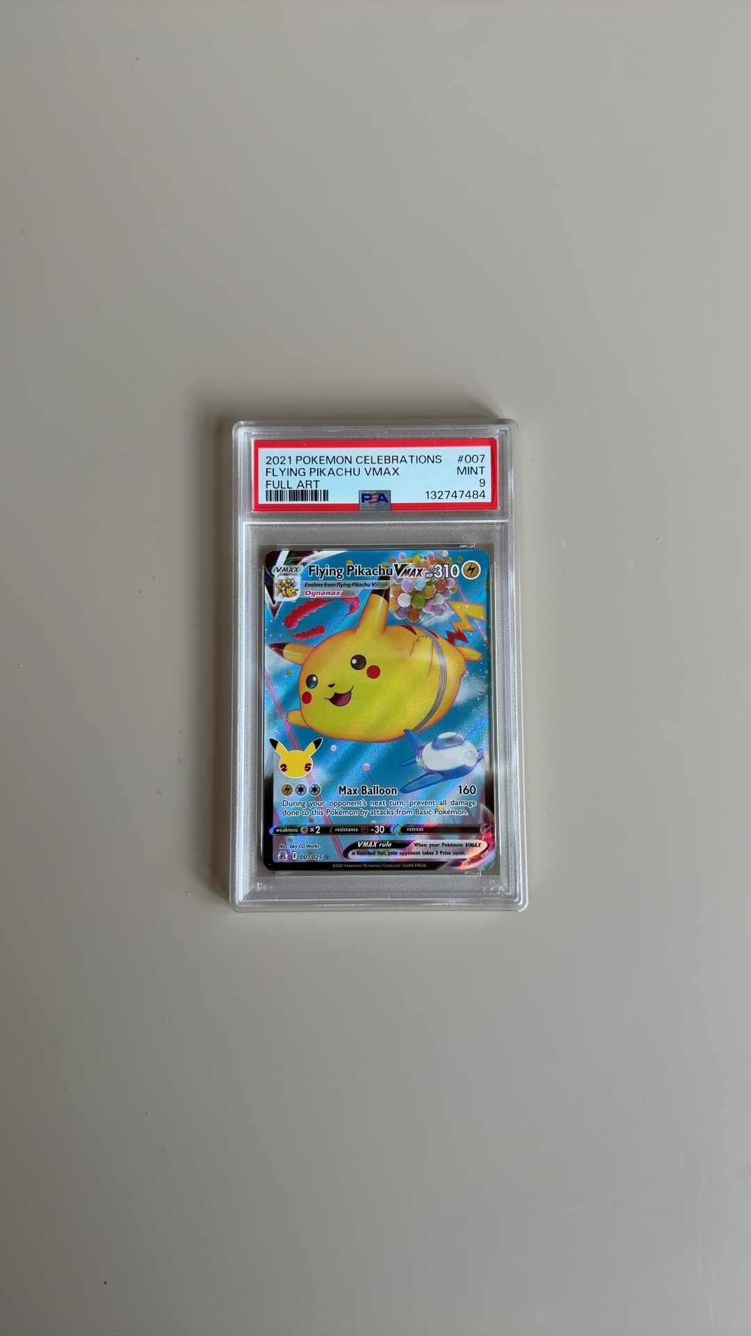 Flying Pikachu VMAX - Celebrations [007/025] PSA 9 - view 1