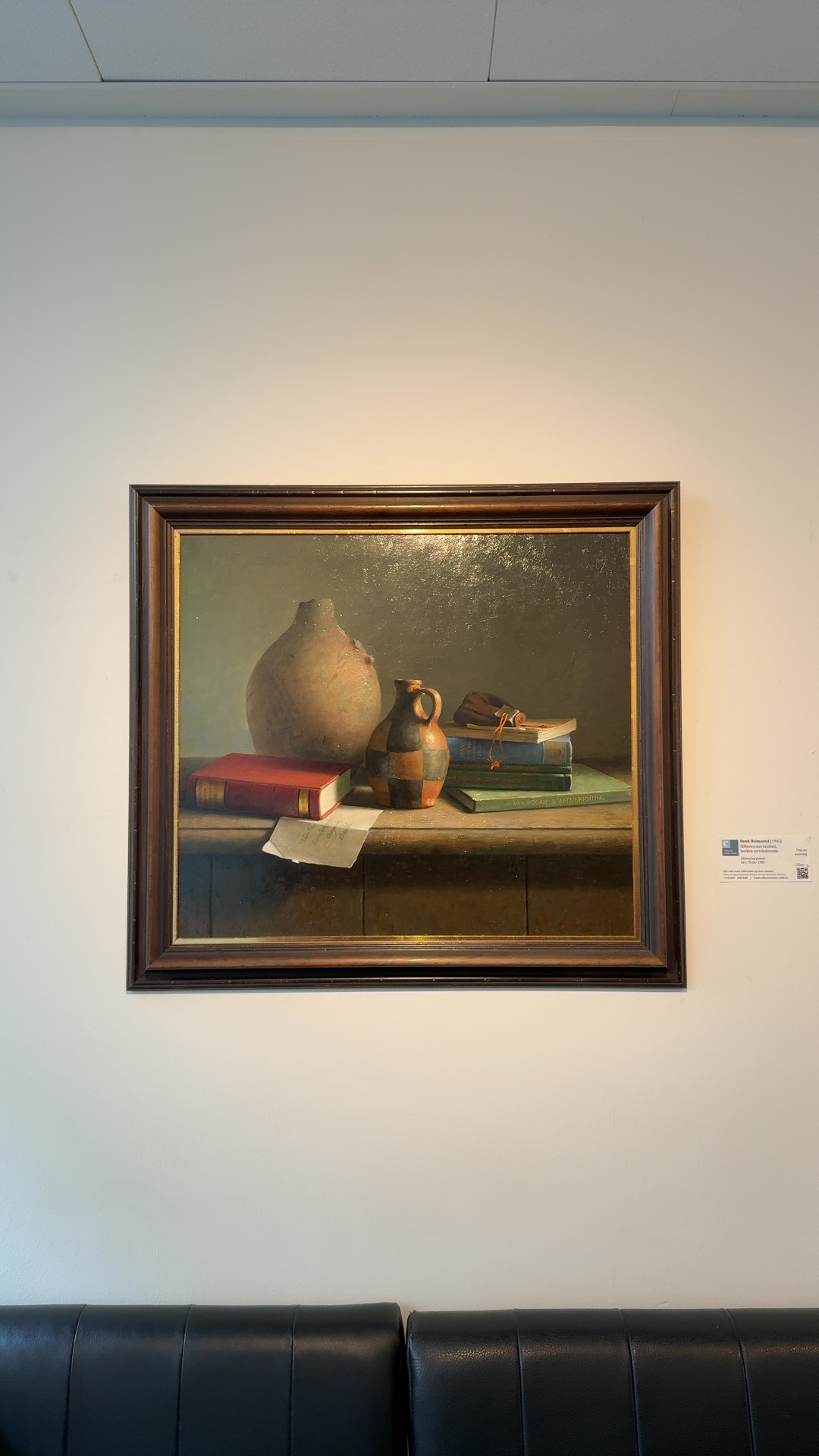 Stilleven met kruiken, boeken en tabakszakje - paintings collectible