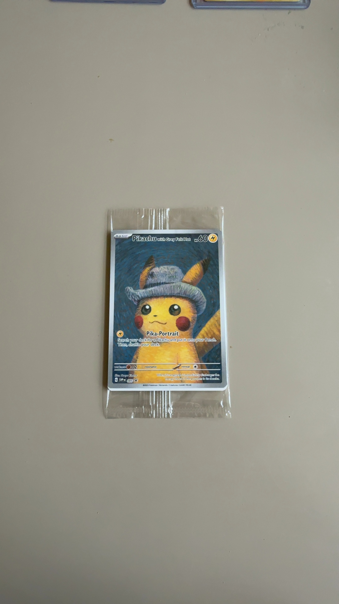 Pikachu with Grey Felt Hat - SV-P Promo (Full Art) [SVP EN 085] - trading-cards collectible
