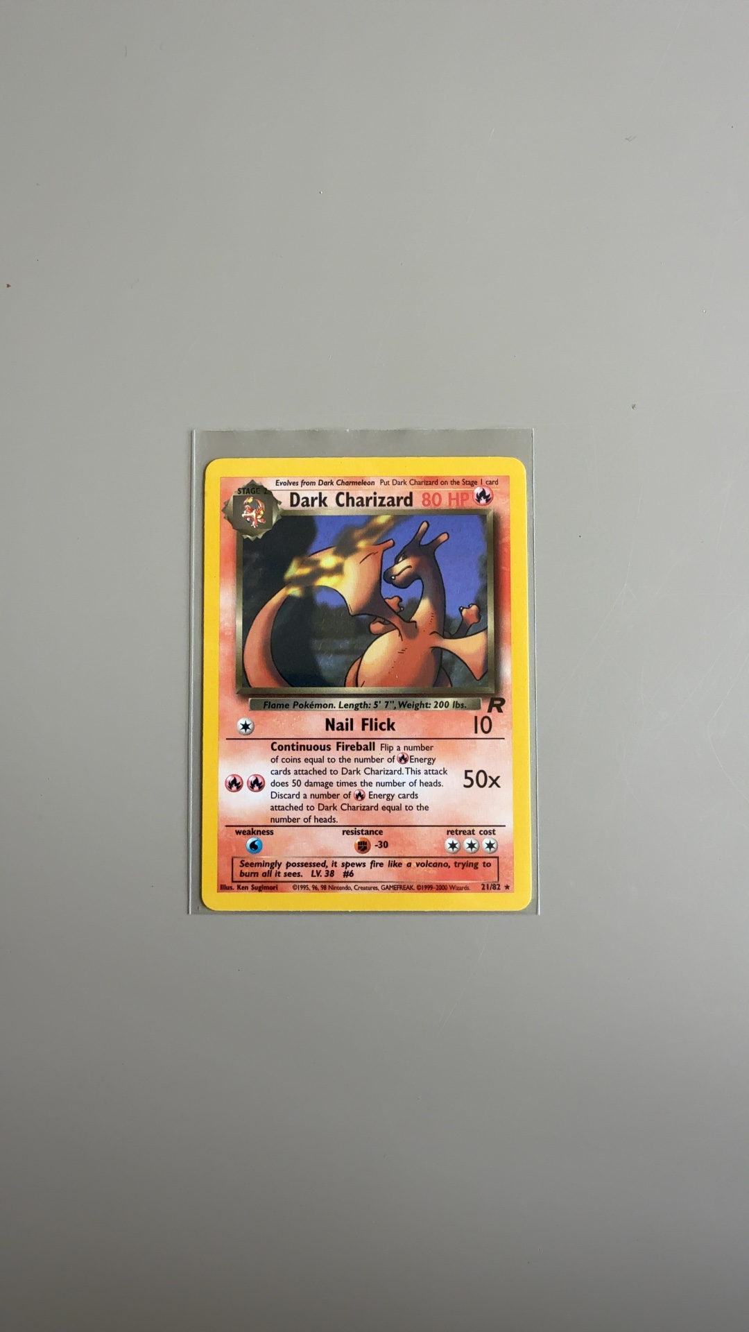 Dark Charizard - Team Rocket (Non-Holo) [21/82] - trading-cards collectible