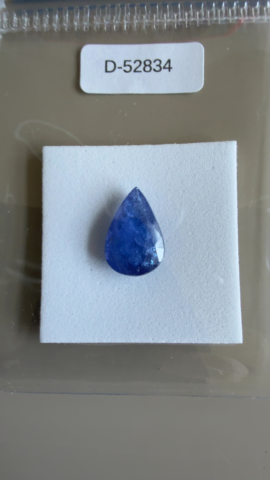 4.51ct Natural Tanzanite (Pear Cut, IGE Certified) - gemstones collectible