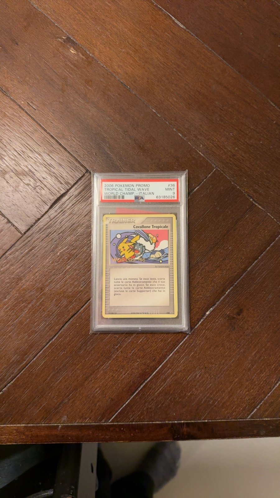 2006 Pokémon Promo "Tropical Tidal Wave" #36 (Italian), Graded PSA 9