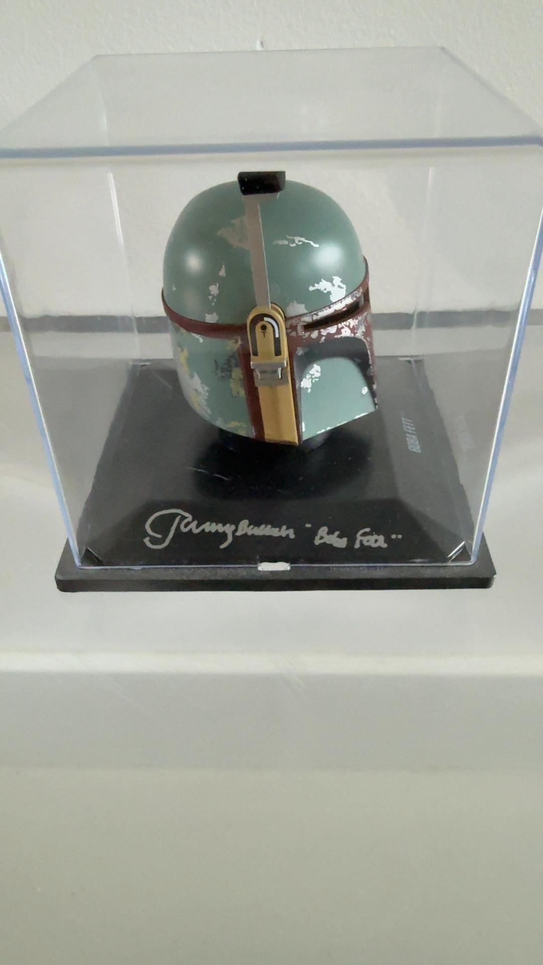 Jeremy Bulloch Autographed Boba Fett Miniature Helmet - view 2