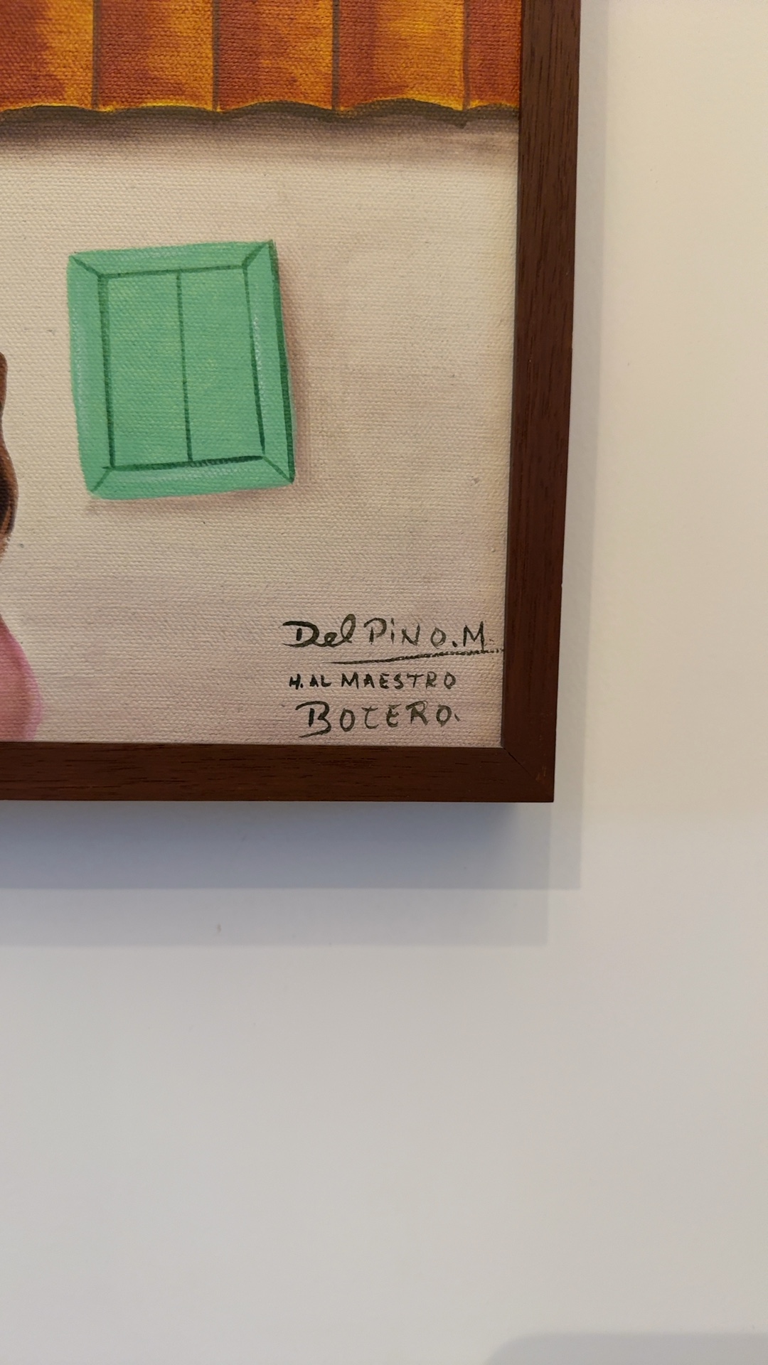 Contemporary Figurative Painting: 'H. AL MAESTRO BOTERO' - view 2