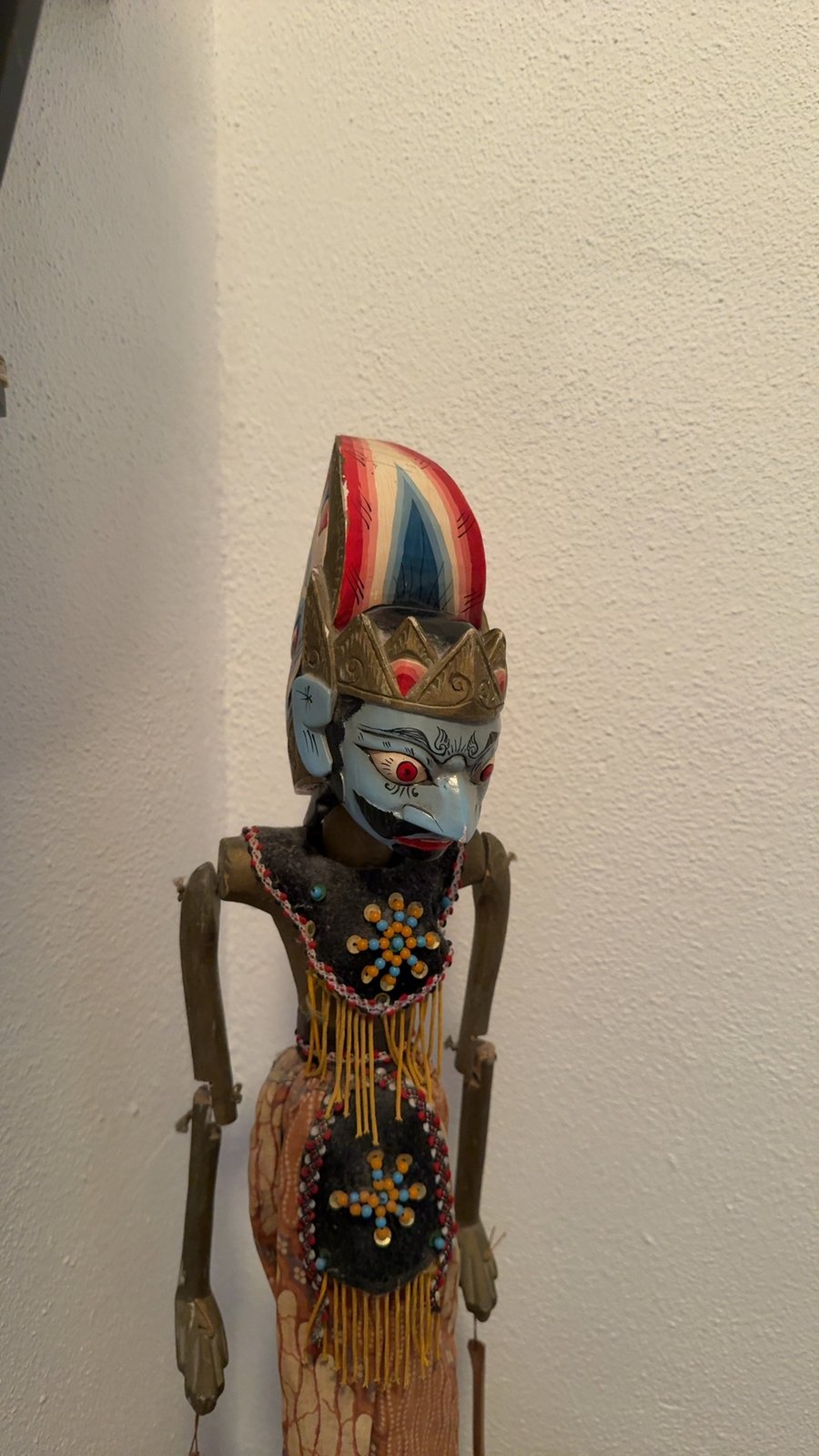 Indonesian Wayang Golek Wooden Rod Puppet - view 2