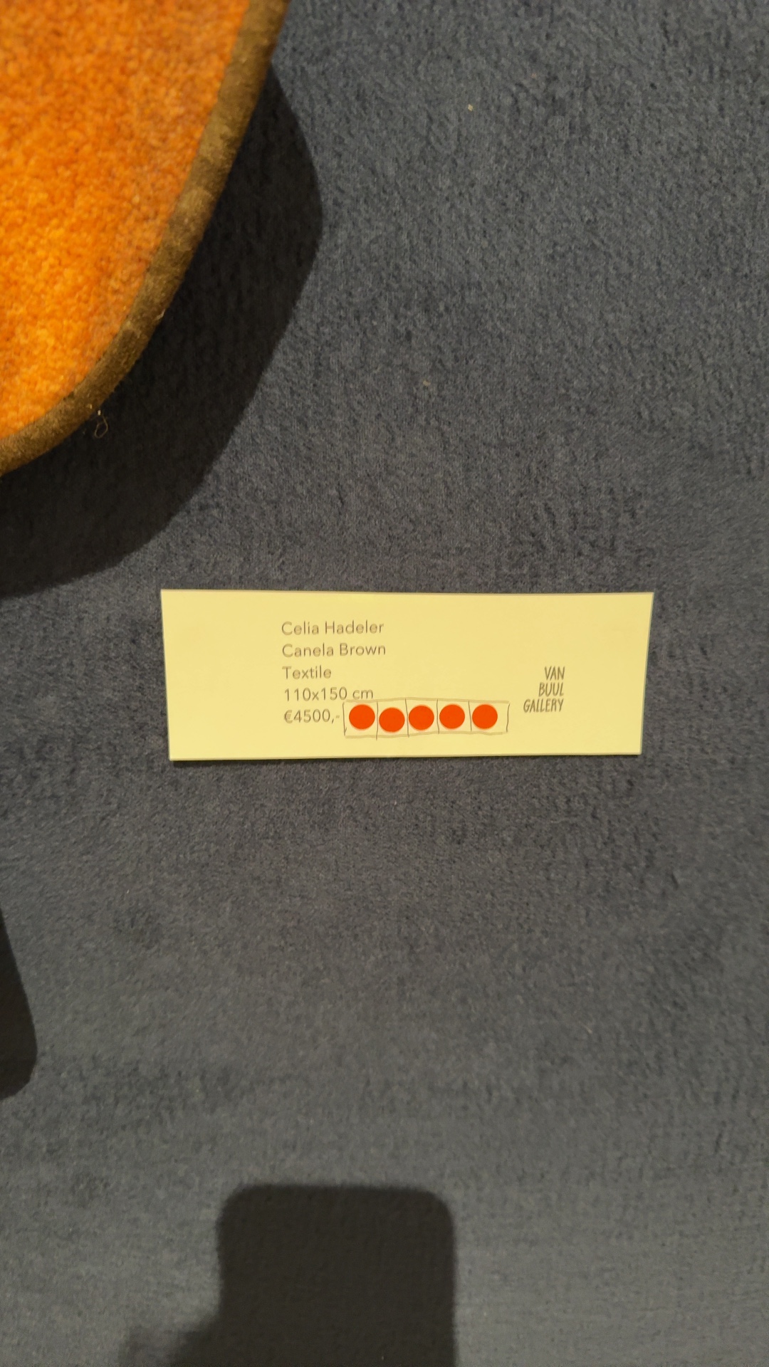 Celia Hadeler - 'Canela Brown' Textile Artwork - view 2