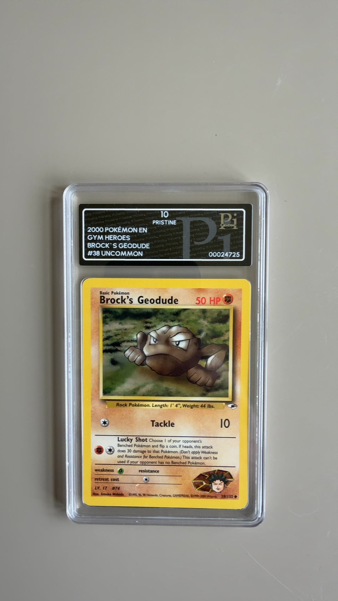 Brock's Geodude - Gym Heroes (Uncommon) [38/132] - view 2