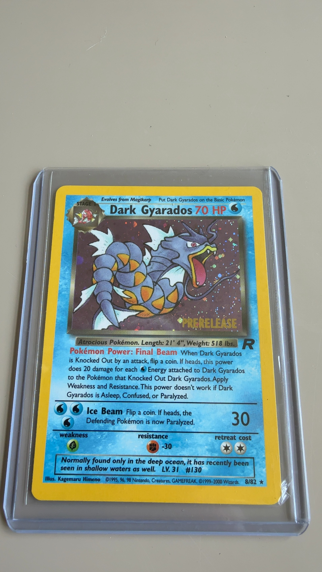 Dark Gyarados (Prerelease Holo) - Team Rocket [8/82] - view 2