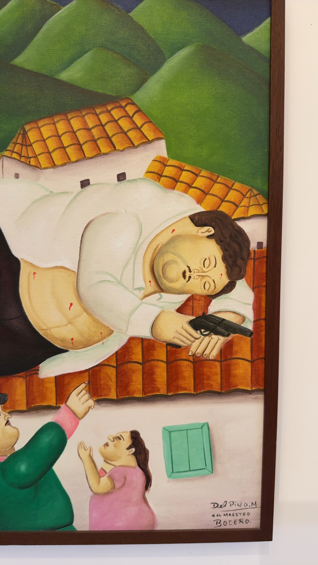 Contemporary Figurative Painting: 'H. AL MAESTRO BOTERO' - view 3