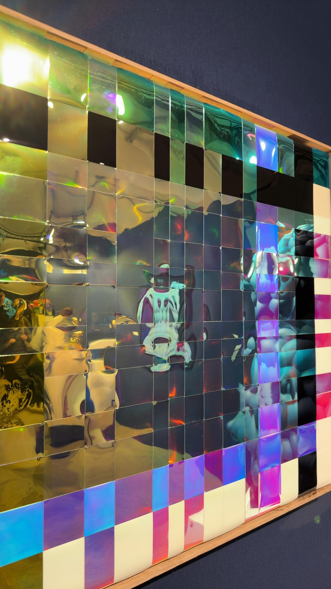 Contemporary Dichroic Grid Sculpture, Attributed to Paolo Pio Paterno - view 2