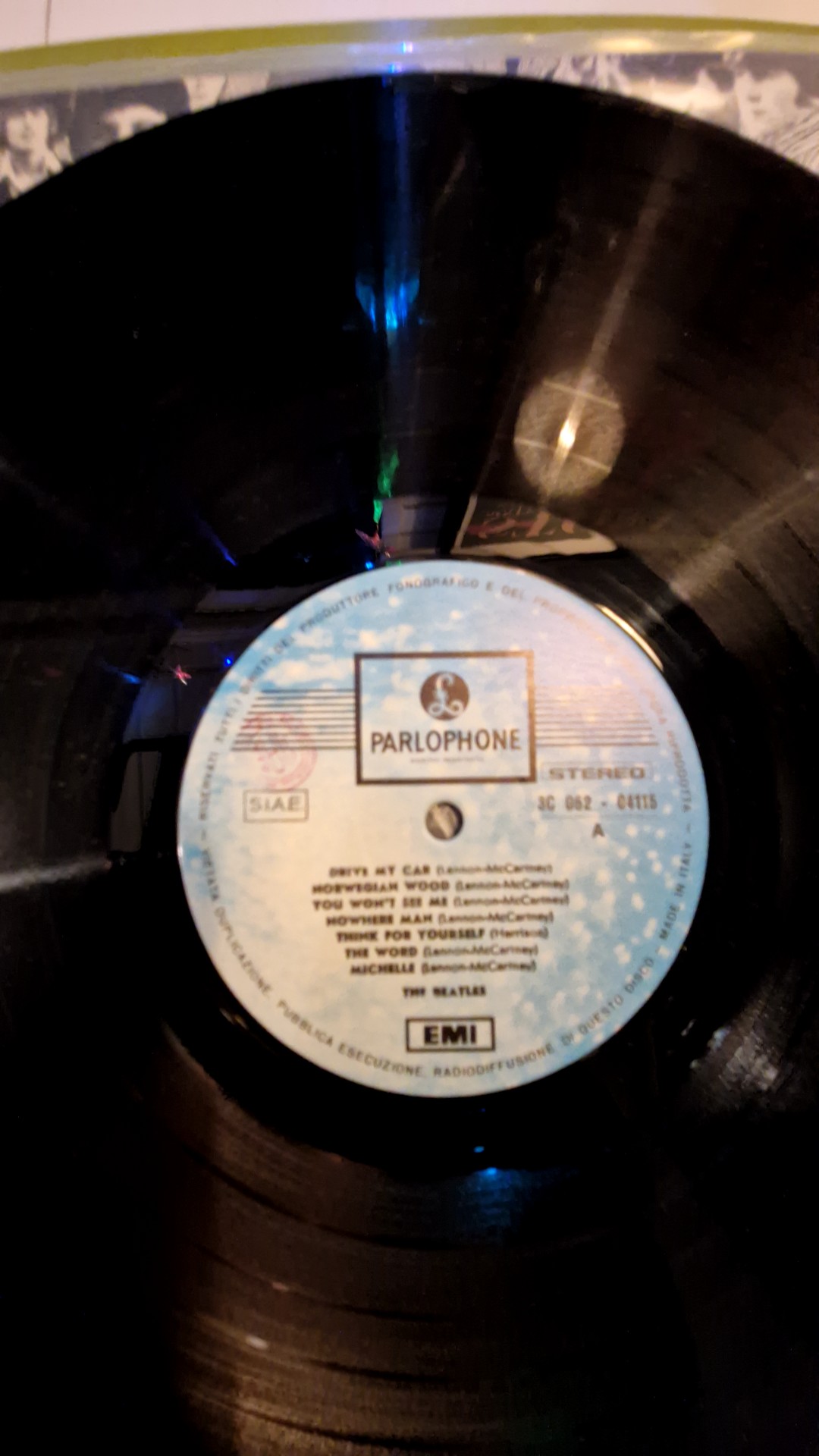 The Beatles - Rubber Soul (Italian LP Pressing, 3C 062-04115) - view 2