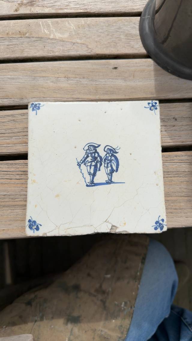 Delft Tin-Glazed Earthenware Tile - ceramics collectible