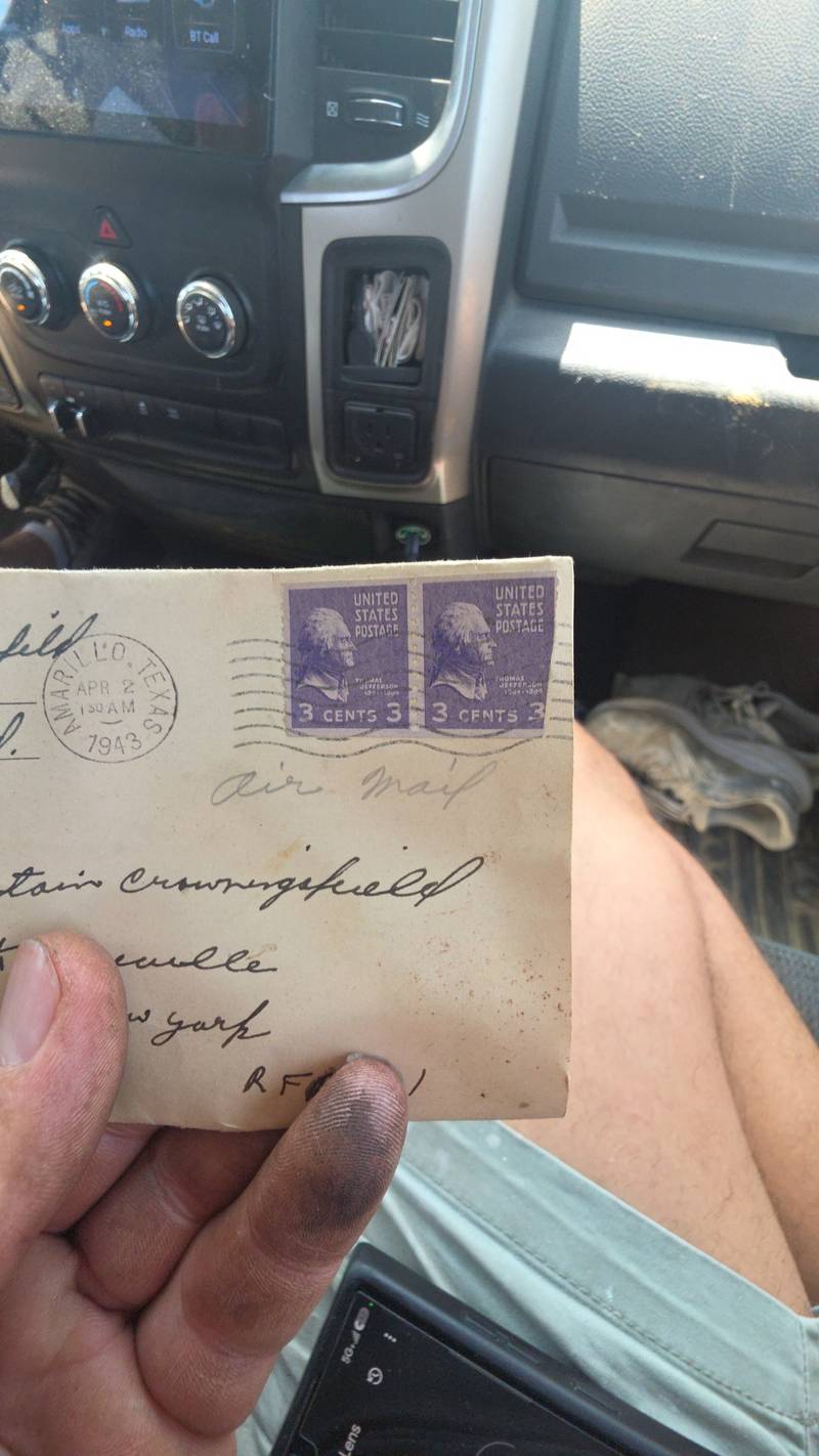 1943 Amarillo, Texas Censored Military Cover - stamps collectible