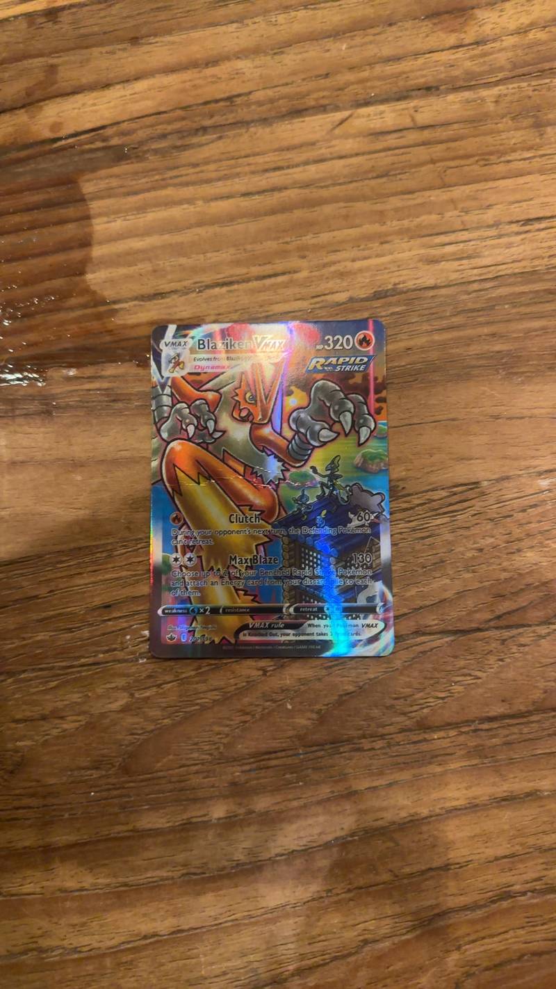 Blaziken VMAX (Alternate Art Secret Rare) [Chilling Reign 201/198] - trading-cards collectible