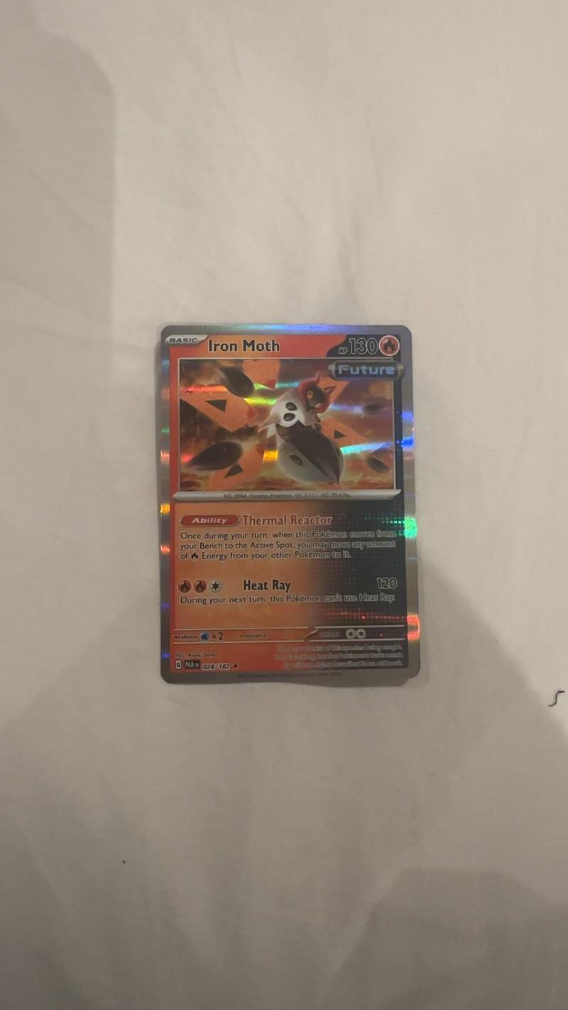 Iron Moth - Scarlet & Violet: Paradox Rift (Holo Rare) [028/182] - trading-cards collectible