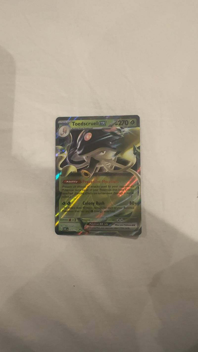 Toedscruel ex Holo Rare - Paldean Fates [FAS 022/197] - trading-cards collectible