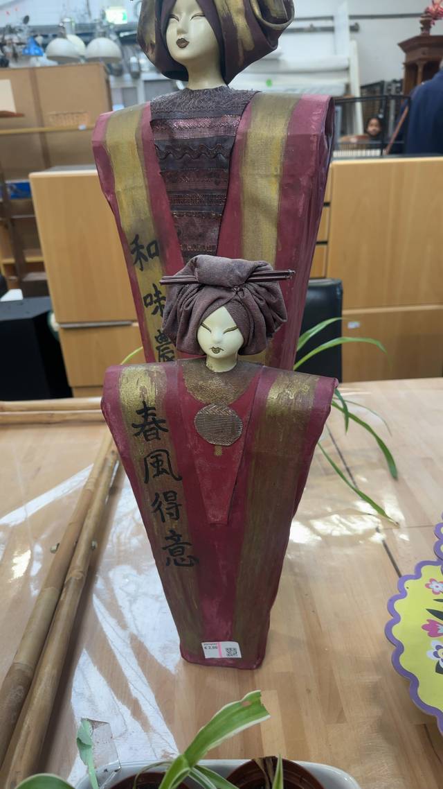 Contemporary Asian Inspired Ceramic Figures - ceramics collectible