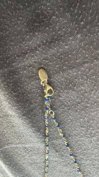 ORUS Lapis Lazuli Rosary-Style Chain Necklace - view 3