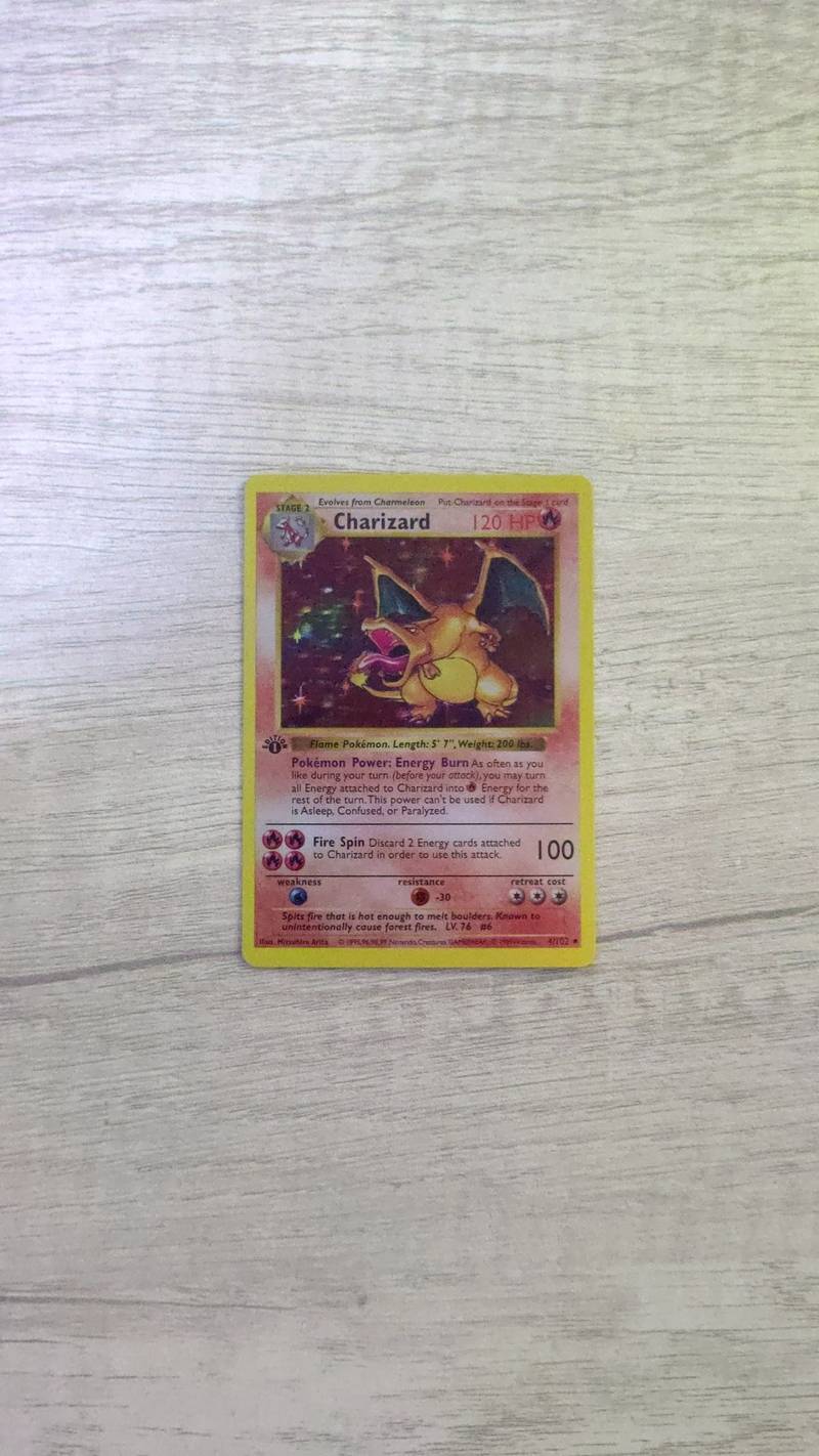 Charizard - Base Set (1st Edition Holo) [4/102] - trading-cards collectible