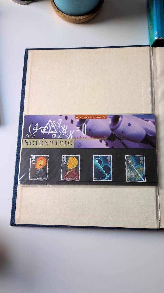 Great Britain 1991 Scientific Achievements Presentation Pack - stamps collectible