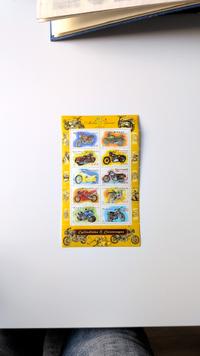 France 2002 'Collection Jeunesse' Motorcycles Booklet Pane (Yvert #157) - view 1