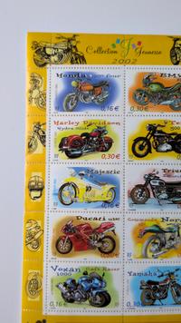 France 2002 'Collection Jeunesse' Motorcycles Booklet Pane (Yvert #157) - view 3