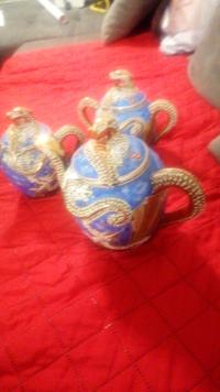 Decorative Enamelware Teapot Collection (Set of Three) - view 3