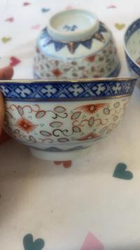 Chinese Porcelain Rice Bowls with Rice-Grain Decoration - view 3