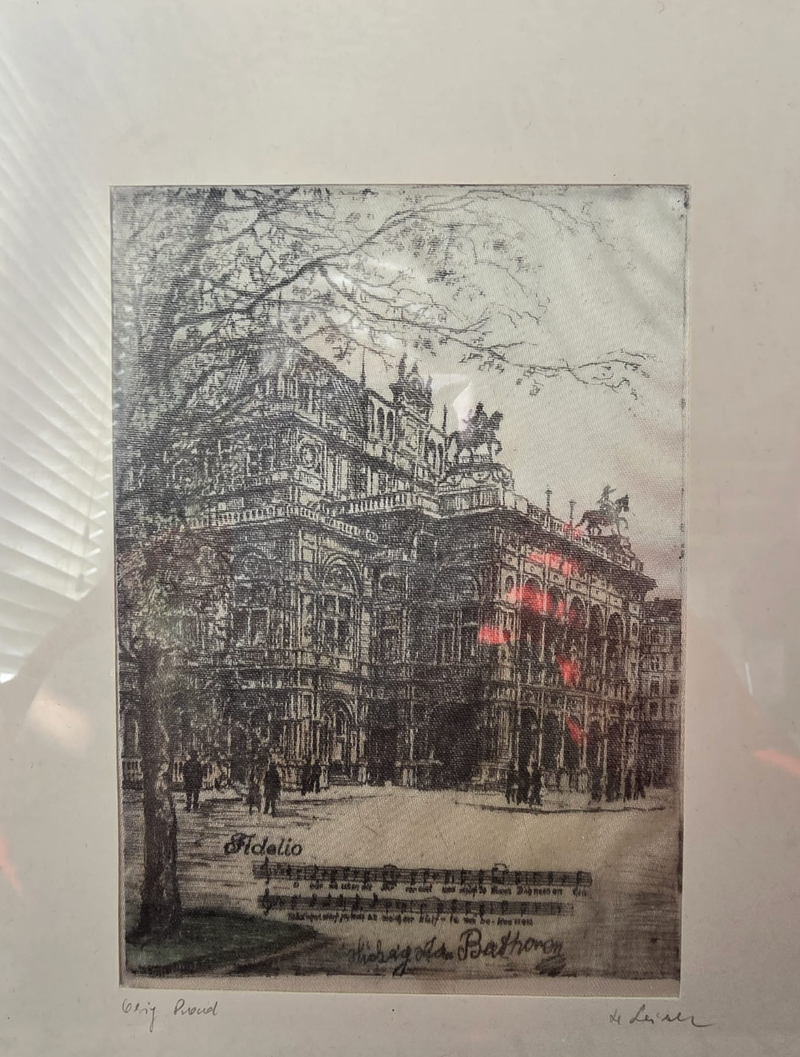 Luigi Leisner (1889-1970) - 'Fidelio', Etching of the Vienna State Opera, c. 1920-1940 - prints collectible