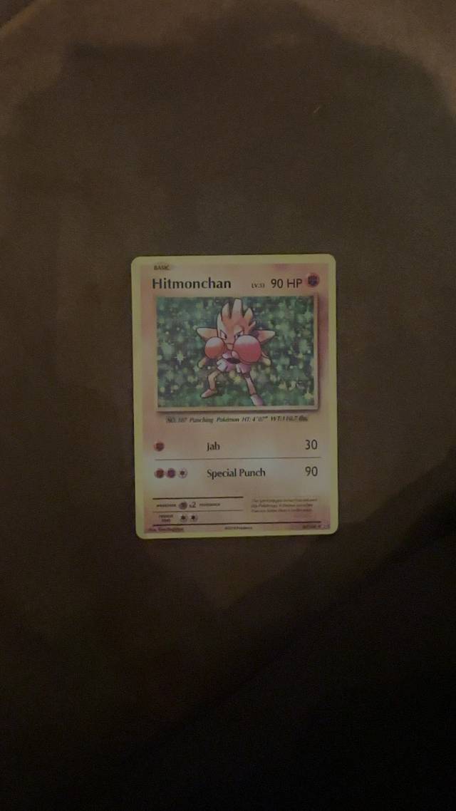 Hitmonchan - Base Set (Unlimited Holo Rare) [7/102] - trading-cards collectible