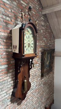 Dutch or German Wall Clock (Laterndluhr Style) with Painted Dial - view 3