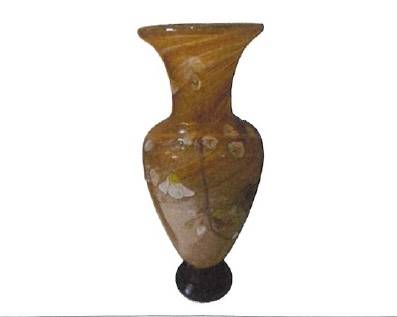 Gallé Acid-Etched Cameo Glass Vase - Floral Motif c.1900 - ceramics collectible