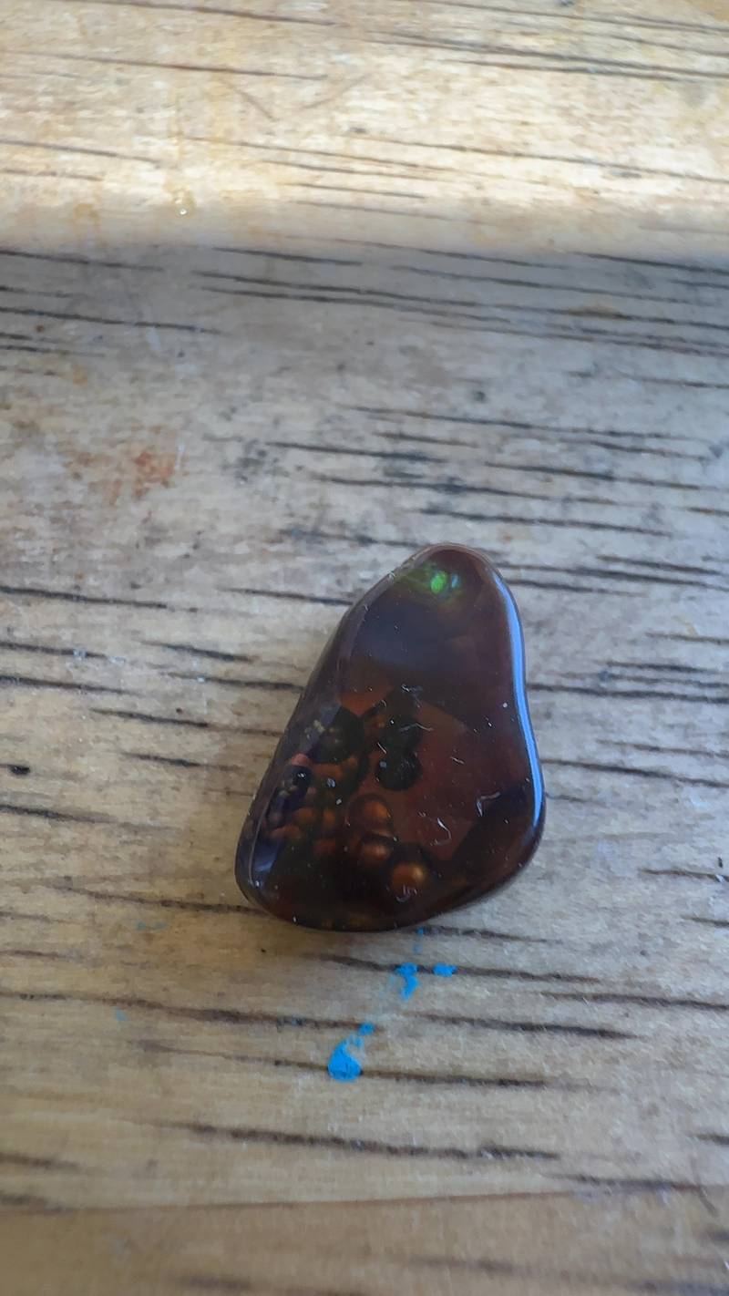Fire Agate Cabochon - gemstones collectible