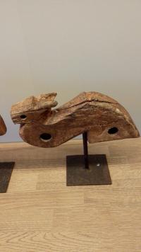 Pair of Southeast Asian Carved Wood Architectural Elements - view 3