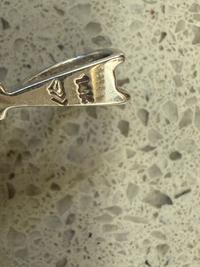 14K White Gold Cluster Pendant - view 2