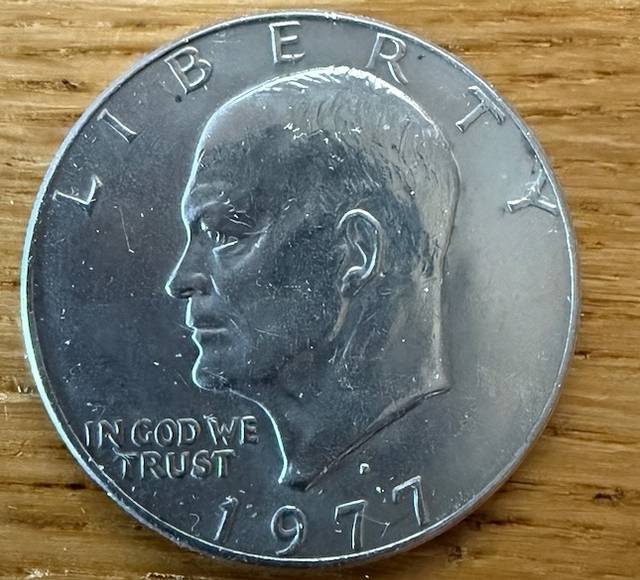 1977 Eisenhower Dollar - coins collectible