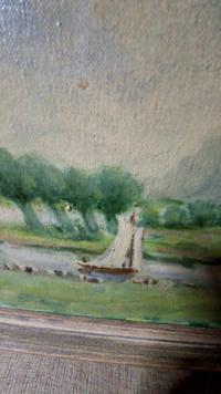 Dutch River Landscape Oil Painting by M. Schijndel - view 3