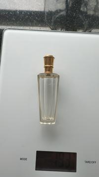 Octagonal Cut Glass Scent Bottle with Gilt Metal Mount - view 1