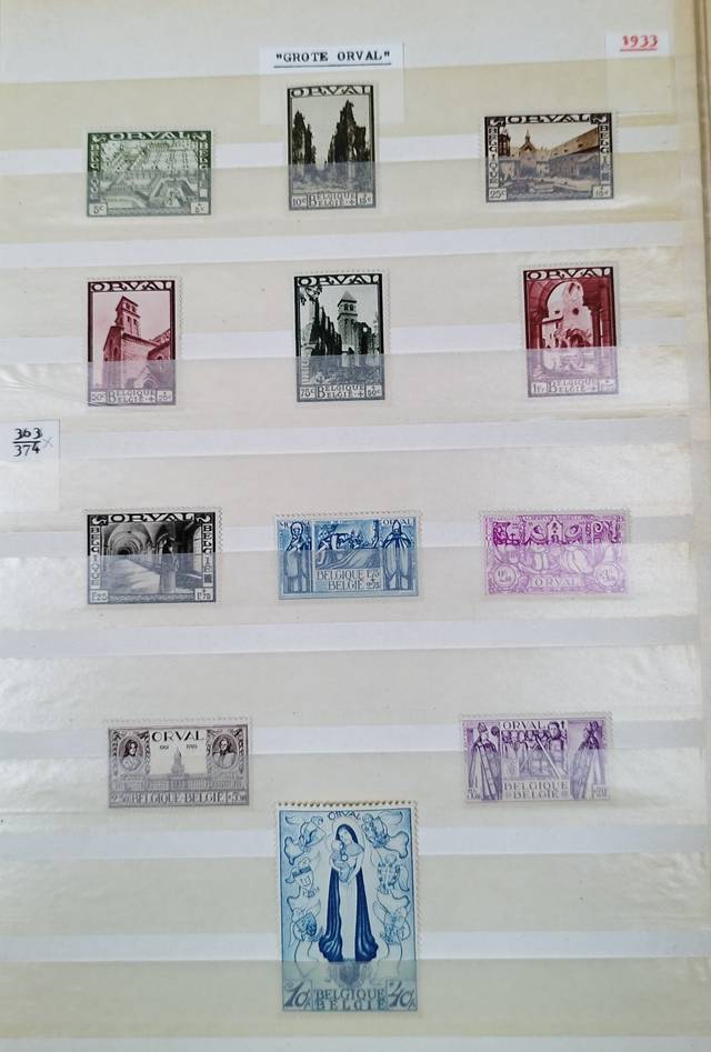 Belgian Postal Collection (1918-1933 Issues) - stamps collectible