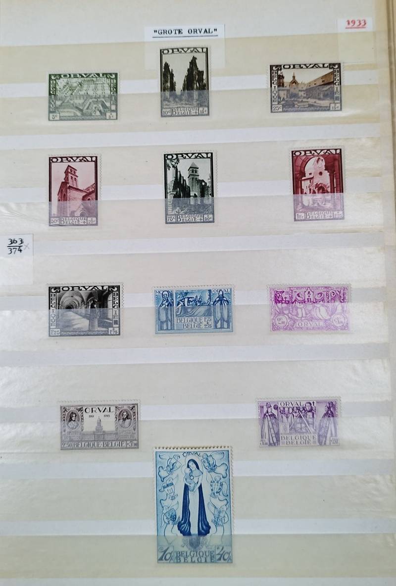 Belgian Postal Collection (1918-1933 Issues) - stamps collectible