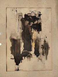 Mid-Century Abstract Ink Wash Drawing, Dated 1963 - view 2