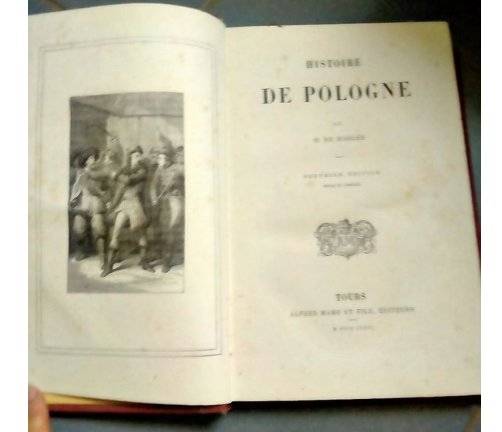 Jean Lacroix de Marlès - Histoire de Pologne (Alfred Mame et Fils, Tours, 1876) - books collectible