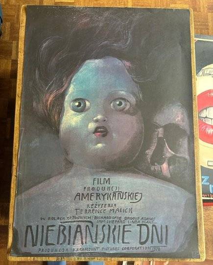 Original 1980 Polish theatrical release poster for Days of Heaven designed by Wieslaw Walkuski