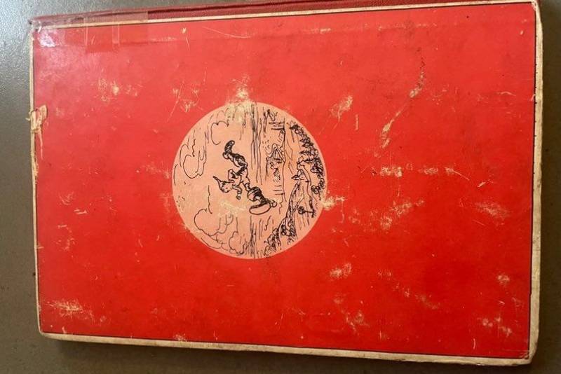 Three vintage French illustrated classic books published by Flammarion in 1931 with red pictorial covers. - view 1