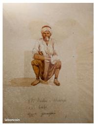 Anonymous Orientalist Watercolor Sketch of an Arnaut - view 2