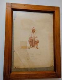 Anonymous Orientalist Watercolor Sketch of an Arnaut - view 3