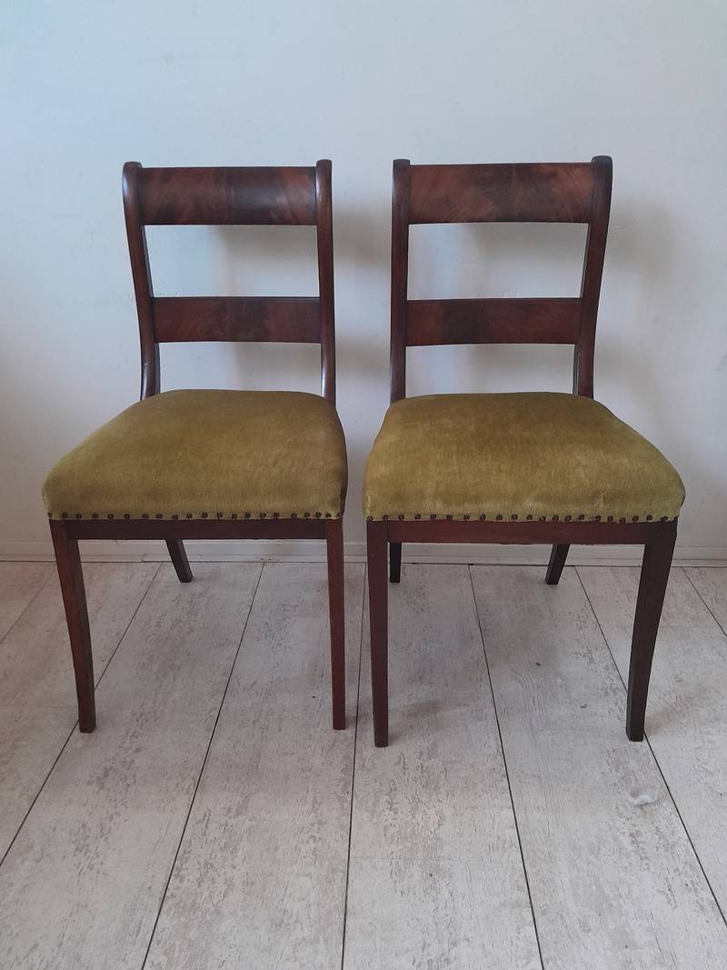 Pair of Regency/Biedermeier Style Side Chairs - interior collectible