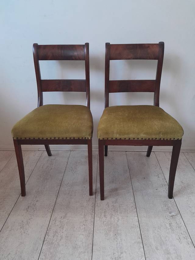 Pair of Regency/Biedermeier Style Side Chairs - interior collectible
