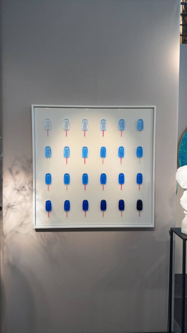 Contemporary Mixed Media 'Popsicle' Wall Sculpture - art collectible
