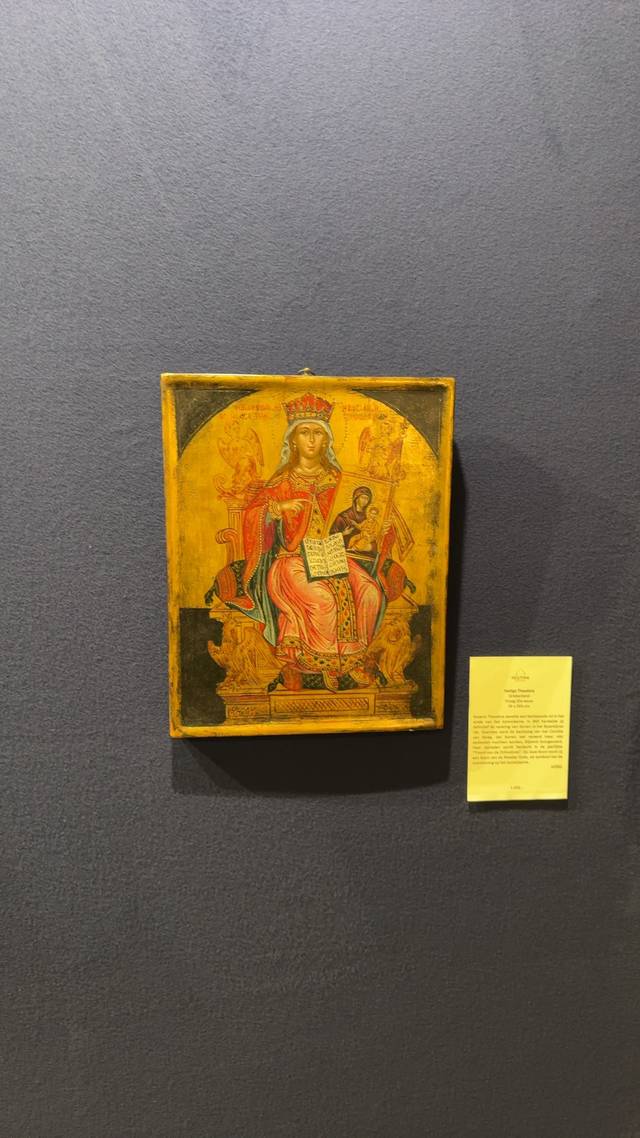 Greek Orthodox Icon of Saint Theodora - paintings collectible